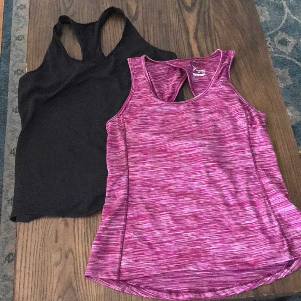 Two work out tops great condition worn once!